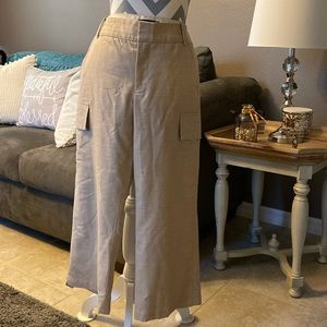Gorgeous cream colored wool Banana Republic Martin cargo style pants